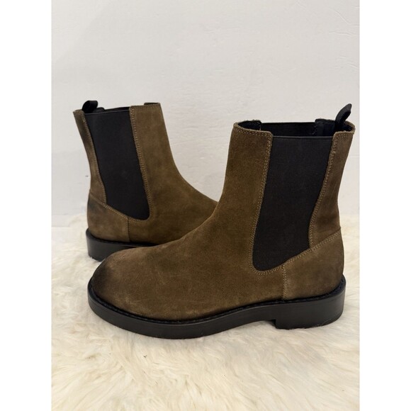 Zara Men Limited Edition Suede Leather Chelsea Boots Brown US 12 EUR 45 main image 7